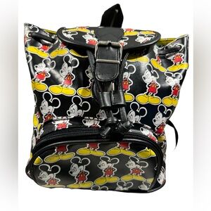 Mickey mouse themed backpack style lunch bag; EUC